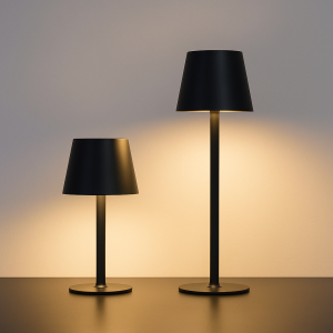 (2 in 1) LED Tafellamp Oplaadbaar zwart – USB-C – Dimbaar