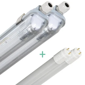 2 PACK - LED's Light Complete LED TL lamp met LED buis 120 cm - Binnen en buiten - 2130 lm - 1x11,5W - 4000K - High Efficiency - Energie Label B