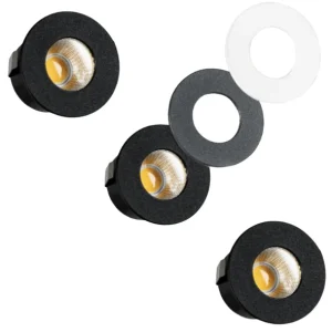3 PACK - LED's Light PRO mini inbouwspot 3 cm - Voor overkapping, veranda's en inbouwplafonds - Dimbaar - 3 Kleuren plaatjes