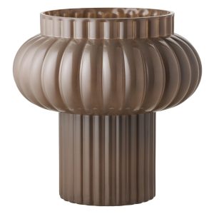Nest of Nora Vaas van glas mondgeblazen – ø27×27 cm – Bruin