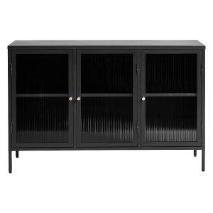 Nest of Nora Dressoir Leni – met glazen deuren – Metaal – Zwart