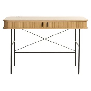 Nest of Nora Bureau Nova – Met lade en kabeldoorvoer 120×60 cm – Eikenfineer – Naturel