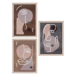 Nest of Nora Fotolijsten set van 3 – MDF en glas – Natural