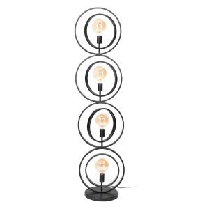Nest of Nora Vloerlamp Davio – 4-lichts staande lamp – Charcoal
