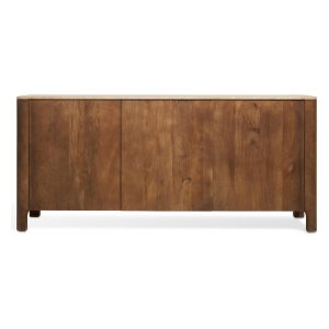 Nest of Nora Dressoir Jona – mangohout met marmeren blad 180 cm – Bruin