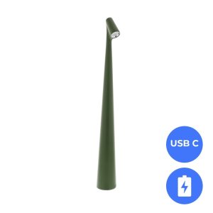 Nordic LED Tafellamp – Mosgroen – 45 cm – Dimbaar