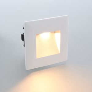 LED Trapverlichting 3W CCT switch – vierkant – wit – IP65