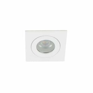 LED mini spot GU10 3Watt vierkant WIT IP65 dimbaar